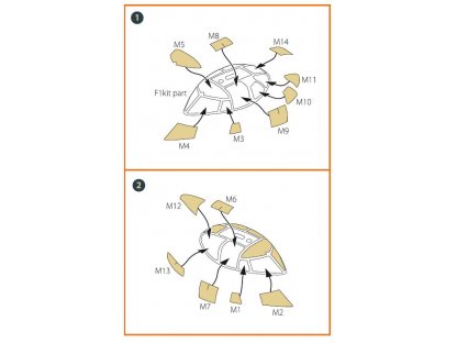 CLEAR PROP 1/72 A-3B,A3D-2, KA-3B, EA-3B, EKA-3B painting mask