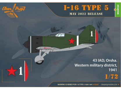 CLEAR PROP 1/72 I-16 Type 5 1938-41