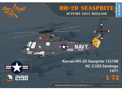 CLEAR PROP 1/72 Kaman HH-2D Seasprite, Advanced Kit 