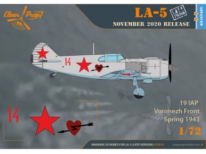 CLEAR PROP 1/72 Lavochkin La-5 Late