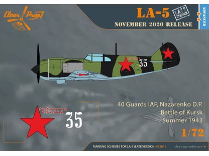 CLEAR PROP 1/72 Lavochkin La-5 Late