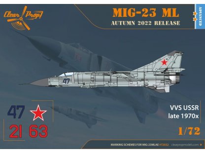 CLEAR PROP 1/72 MiG-23ML/MLA Flogger-G