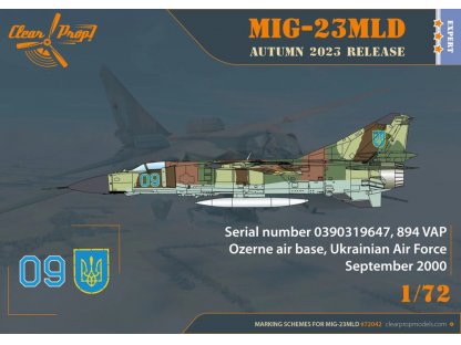 CLEAR PROP 1/72 MiG-23MLD The Last Ukraine Flogger-K (4x camo)