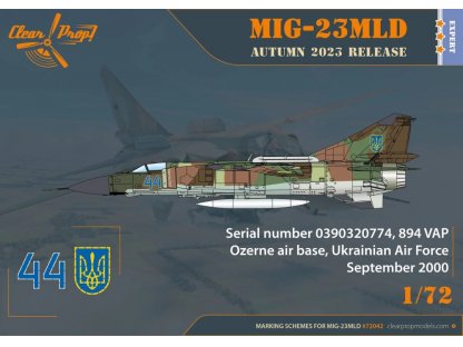 CLEAR PROP 1/72 MiG-23MLD The Last Ukraine Flogger-K (4x camo)