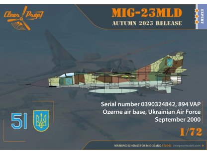 CLEAR PROP 1/72 MiG-23MLD The Last Ukraine Flogger-K (4x camo)