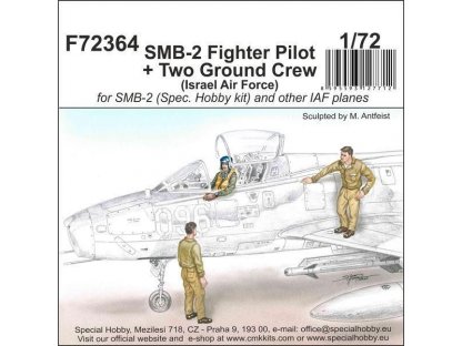 CMK 1/72 SMB-2 IDF Fighter Pilot and Ground Crew (3 fig.)