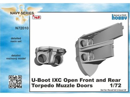 CMK 1/72 U-Boot IXC Open Front Rear Torpedo Muzzle Doors