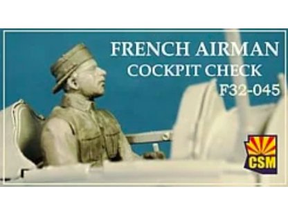 COPPER STATE MODELS 1/32 French Airman Cockpit Check WWI Figures
