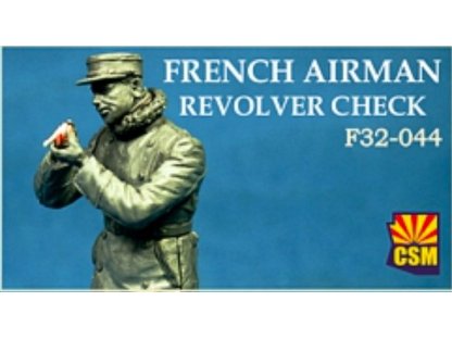COPPER STATE MODELS 1/32 French Airman Revolver Check WWI Figures