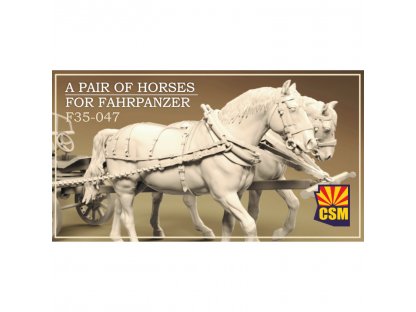 COPPER STATE MODELS 1/35 A Pair of Horses for Fahrpanzer