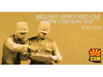 COPPER STATE MODELS 1/35 Belgian Armoured Car Crew Checking Map