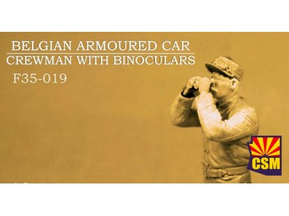 COPPER STATE MODELS 1/35 Belgian Armoured Car Crewman With Binoculars
