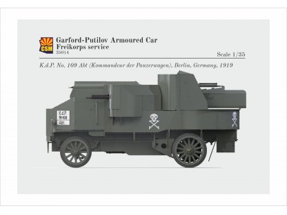 COPPER STATE MODELS 1/35 Garford-Putilov Armoured Car Freikorps Service Russian WWI Armour