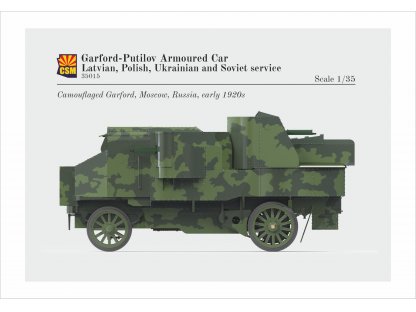 COPPER STATE MODELS 1/35 Garford-Putilov Armoured Car Latvian, Polish, Ukrainian, Soviet Service Russian WWI Armour