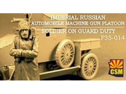 COPPER STATE MODELS 1/35 Imperial Russian Automobile Machine Gun Platoon Soldier On Guard Duty