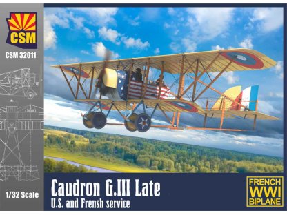 CSM 32011 1/32 Caudron G.III Late, U.S. and French Service