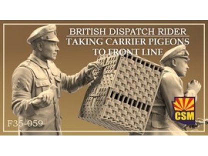 CSM F35-059 1/35 British Dispatch Rider Taking Carrier Pigeons to the Front Line