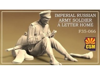 CSM F35-066 1/35 Imperial Russian Army Soldier a Letter Home