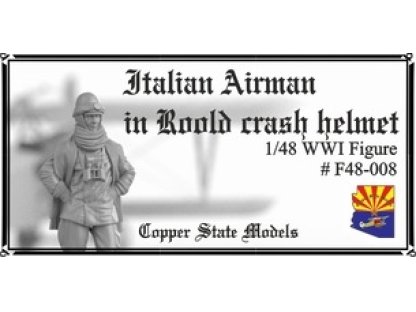 CSM F48-008 1/48 Italian Airman in Roold Crash Helmet