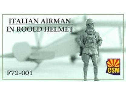 CSM F72-001 1/72 Italian Airman in Roold Crash Helmet