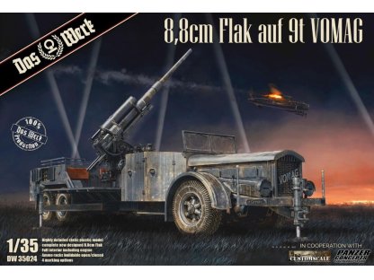 DAS WERK 1/35 DW35024 8,8 cm Flak auf 9t Vomag