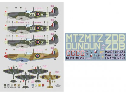 DK DECALS 1/24 Spitfire Mk.IXc Part I