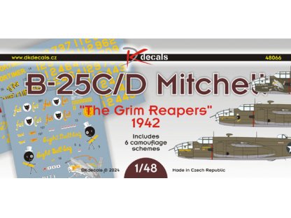 DK DECALS 1/48 B-25C/D Mitchell The Grim Reapers