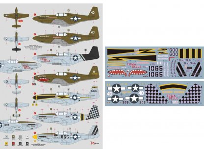 DK DECALS 1/48 P-51B/C Mustang over China (8x camo)