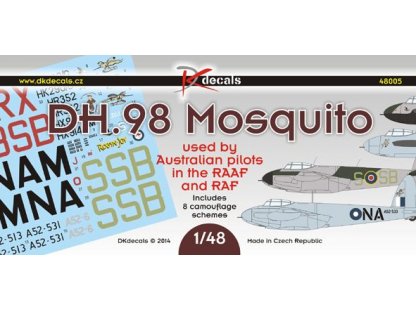 DK DECALS 1/48 RAAF Mosquito