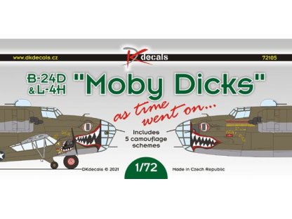 DK DECALS 1/72 B-24D/L-4H Moby Dicks