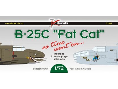 DK DECALS 1/72 B-25C Fat Cat as time went on...