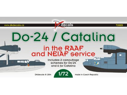 DK DECALS 1/72 Do-24 & Catalina in RAAF and NEIAF
