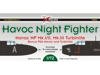 DK DECALS 1/72 Havoc Night Fighter (10x camo)