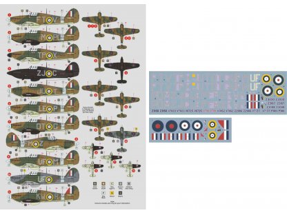 DK DECALS 1/72 Hurricane of Czechoslovak pilots in RAF sqdn. Pt.1