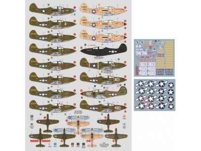 DK DECALS 1/72 P-39 Airacobra over the central Pacific