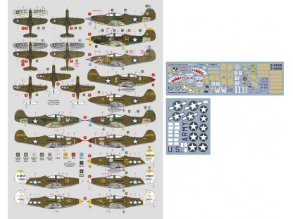 DK DECALS 1/72 P-39/P-400 Airacobra over New Guinea P.III