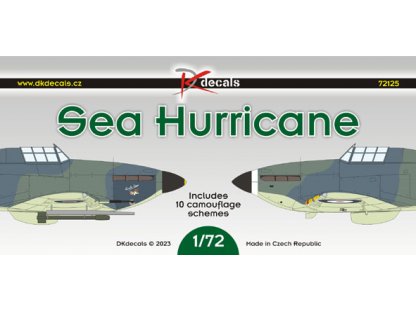DK DECALS 1/72 Sea Hurricane (10x camo)