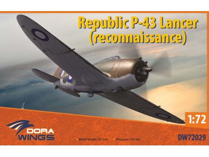 DORA WINGS 1/72 Republic P-43 Lancer (Reconnaissance)