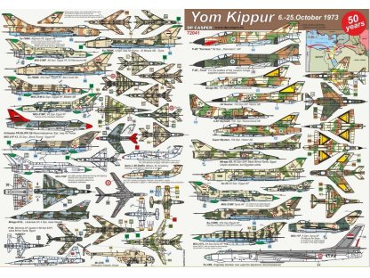 DP CASPER 1/72 Yom Kippur 6.-25.10.1973 Decals