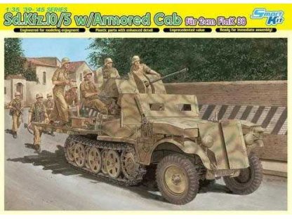 DRAGON 1/35 6677 Sd.Kfz.10/5 w/Armor Cab für 2cm Flak 38 (Smart Kit) 