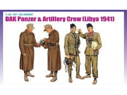 DRAGON 1/35 DAK PANZER   ARTILLERY CREW