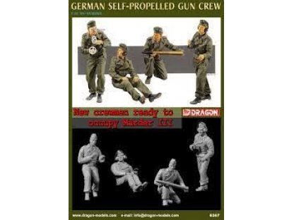 DRAGON 1/35 GERMAN SELF PROPELLEG GUN CREW