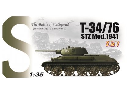 DRAGON 1/35 T-34/76 STZ Mod.1941 2 in 1 The Battle of Stalingrad