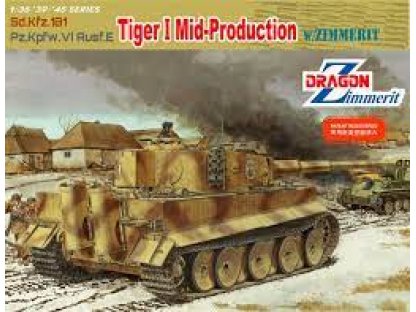 DRAGON 1/35 Tiger I Mid W/Zimmeritt