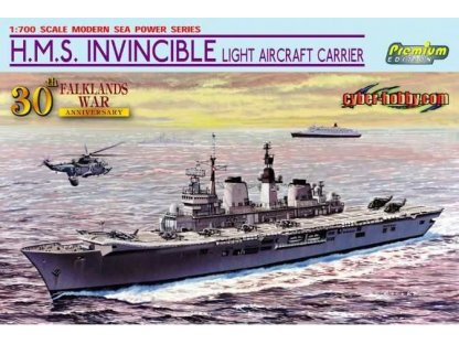 DRAGON 1/700 H.M.S. Invincible Light Aircraft Carrier (Falklands War 30th Anniversary)