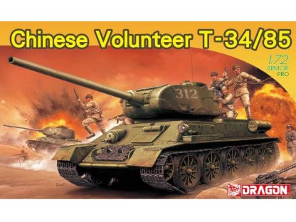 DRAGON 1/72 Chinese Volunteer T-34/85