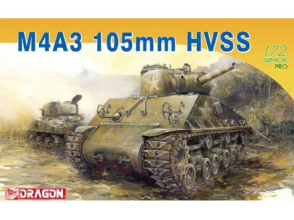 DRAGON 1/72 M4A3 105mm HVSS