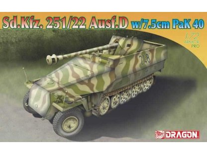 DRAGON 1/72 Sd.Kfz.251/22 Ausf.D w/7.5cm PaK 40