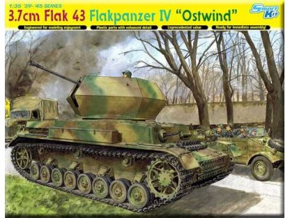 DRAGON 6550 1/35 3.7cm FLAK 43 FLAKPANZER IV "OSTWIND" (SMART KIT) 
