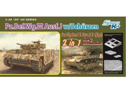 DRAGON 6628 1/35 Pz.Bef.Wg.III Ausf.J / Pz.III Ausf.J (Tp) Early Production (2 in 1) 
